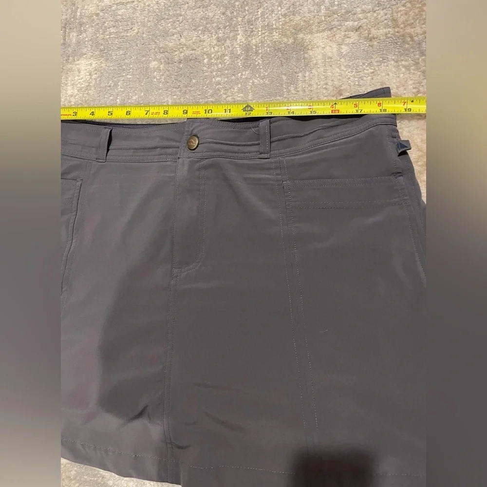 L.L. Bean Comfort Trail Skort Skirt Gray Size 12 Style 288936 Hiking Active - Picture 8 of 11